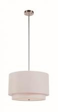  PND-802 IV - Schiffer 3-Light Double Drum Convertible Pendant or Semi-Flush